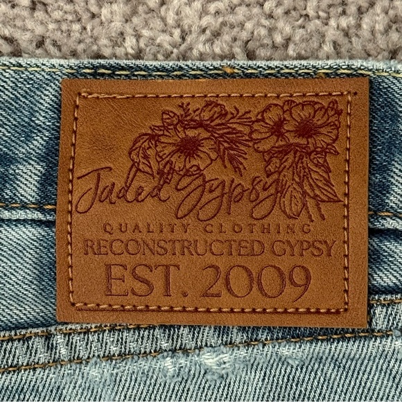 Jaded Gypsy Upcycled Pocket Patchwork Denim Jeans - Picture 4 of 6